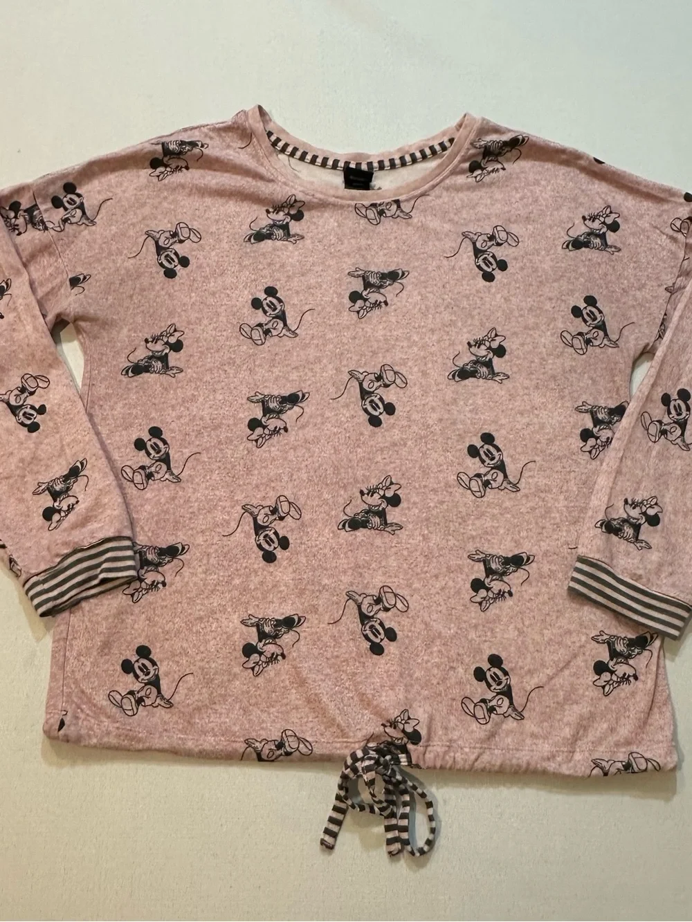 Disney Mickey & Minnie Mouse Pink Pajama Lounge Set Medium - Picture 2 of 15
